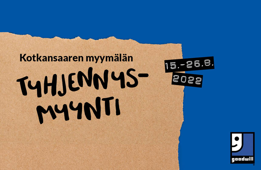 Kotkan alueen Goodwillit keskittävät myymälätoimintojaan, Kotkansaaren Goodwill-myymälä suljetaan
